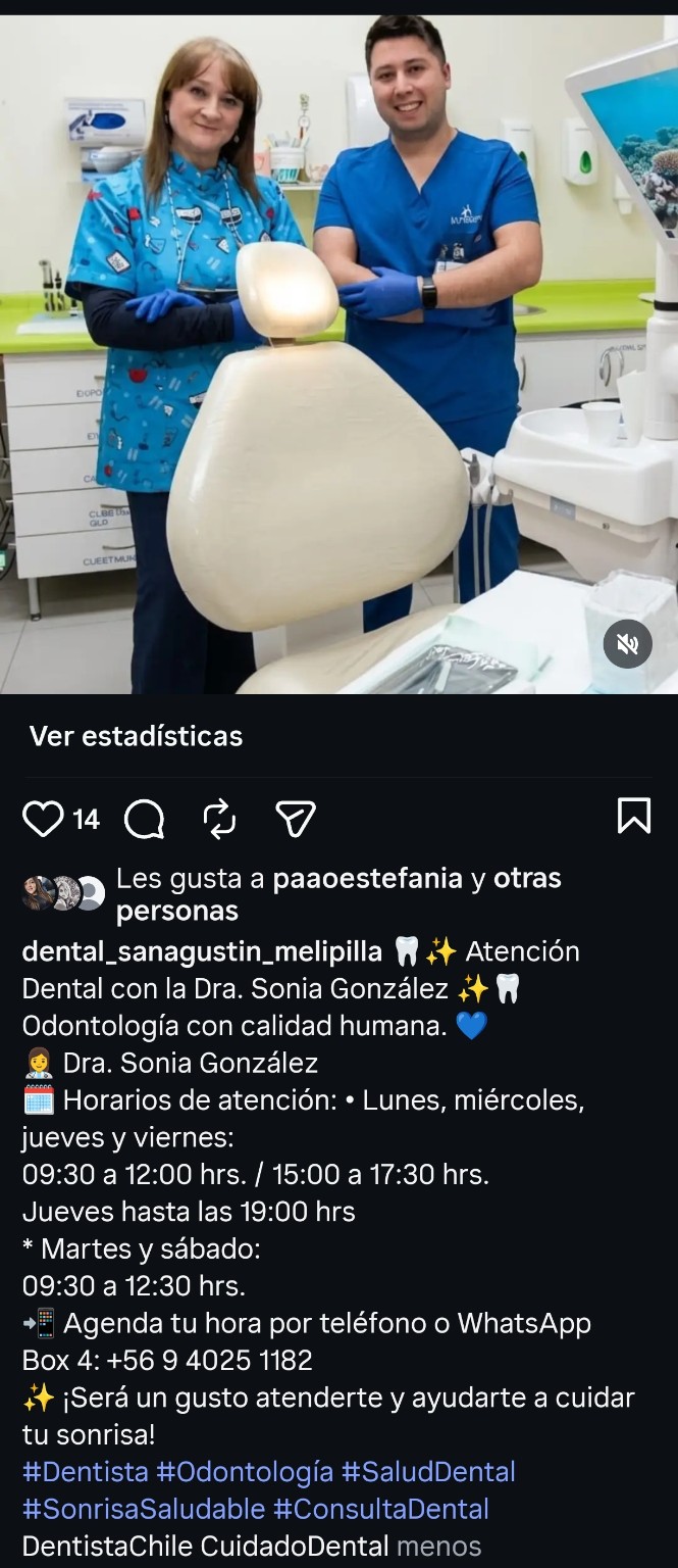 Dra. Sonia González junto a su asistente